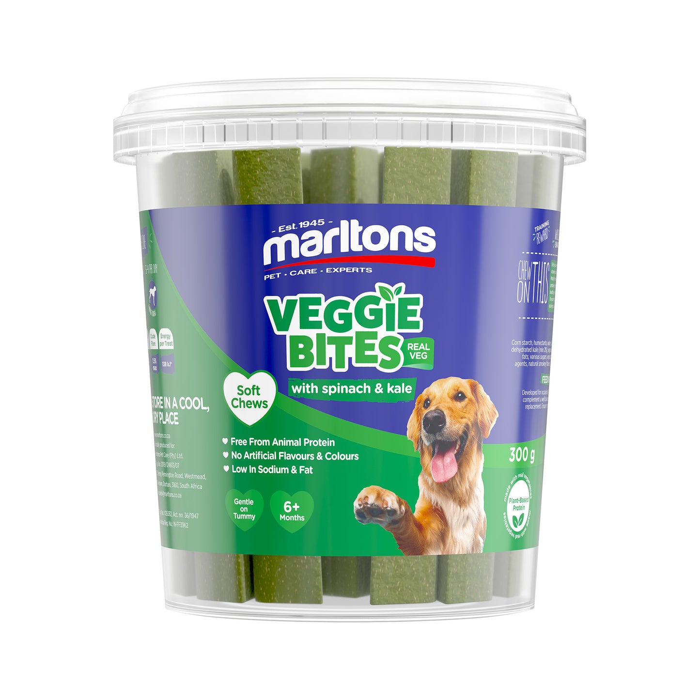 Veggie Bites Spinach & Kale 300g Tub