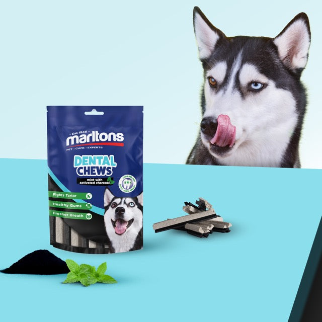 Marltons Dental Chews Mint & Activated Charcoal 100g