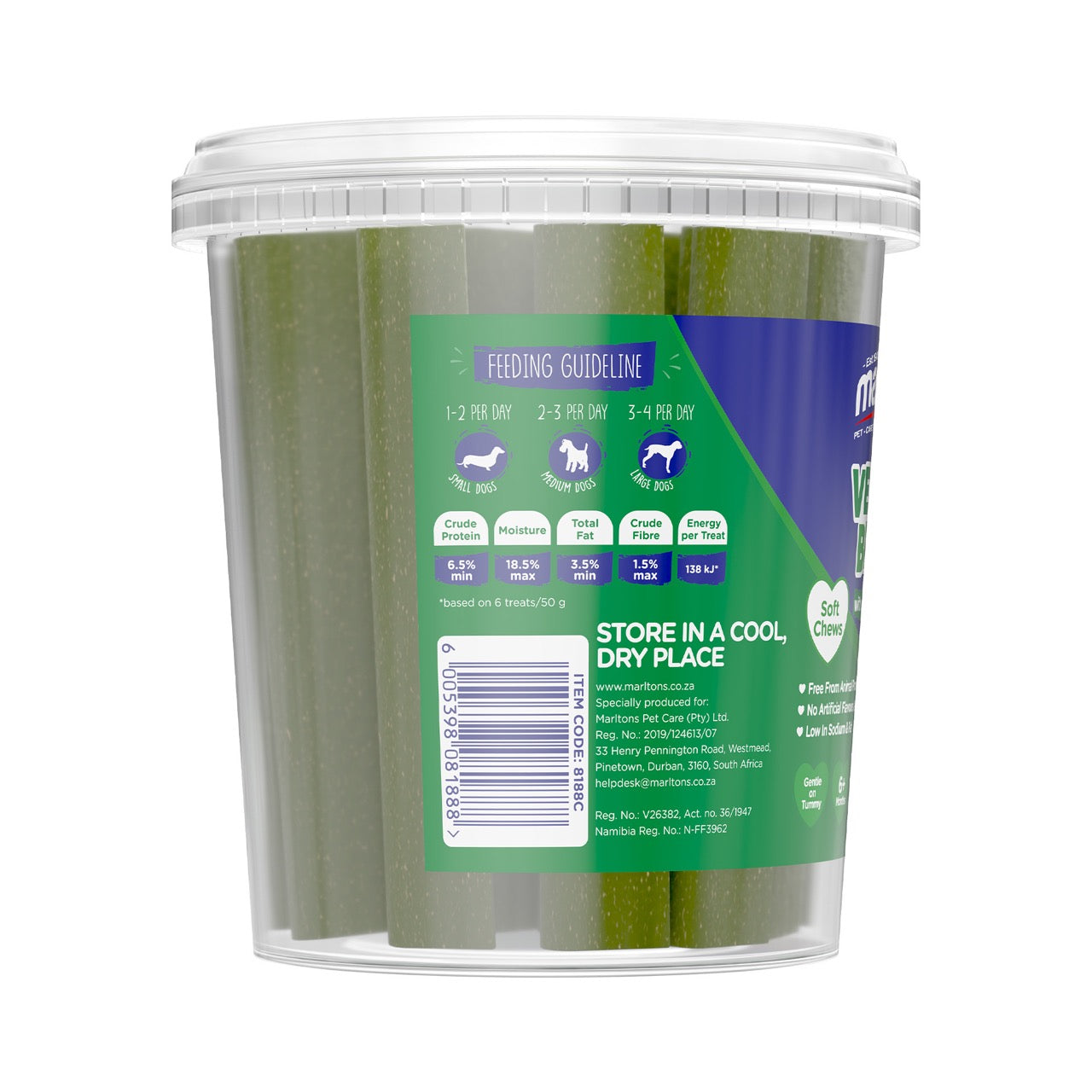 Veggie Bites Spinach & Kale 300g Tub