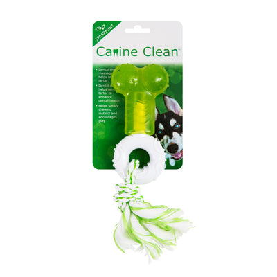 Canine Clean TPR Nylon Bone with Dental Rope