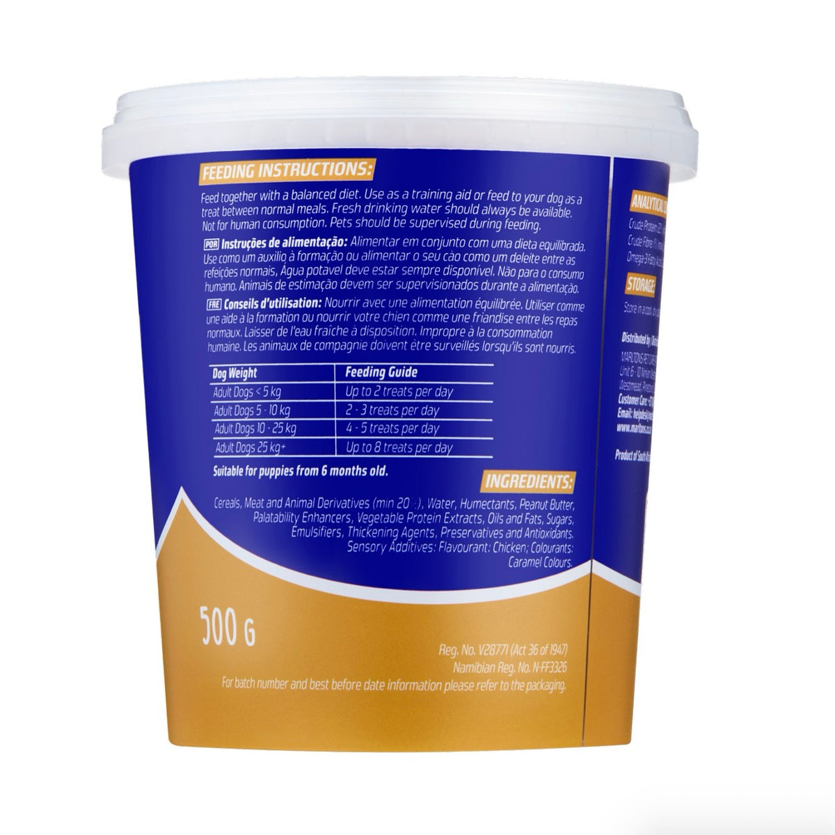 Marltons Treats Tub Peanut Butter