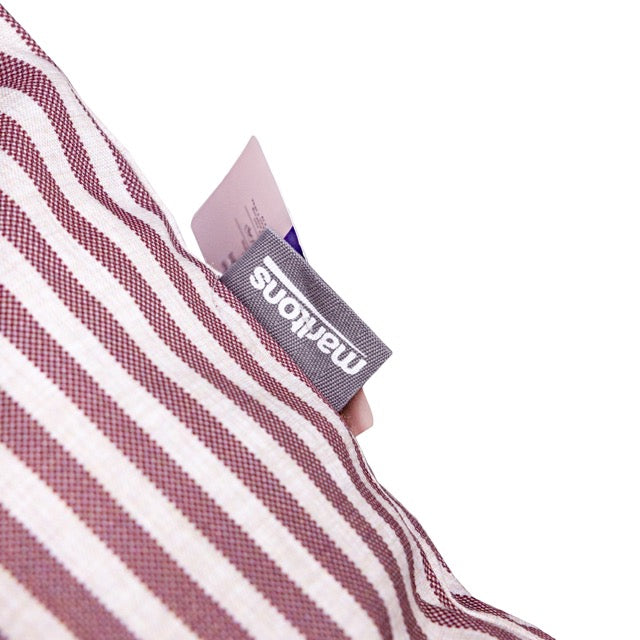 Pet Cushion Lounger Aubergine Stripe (Cats)