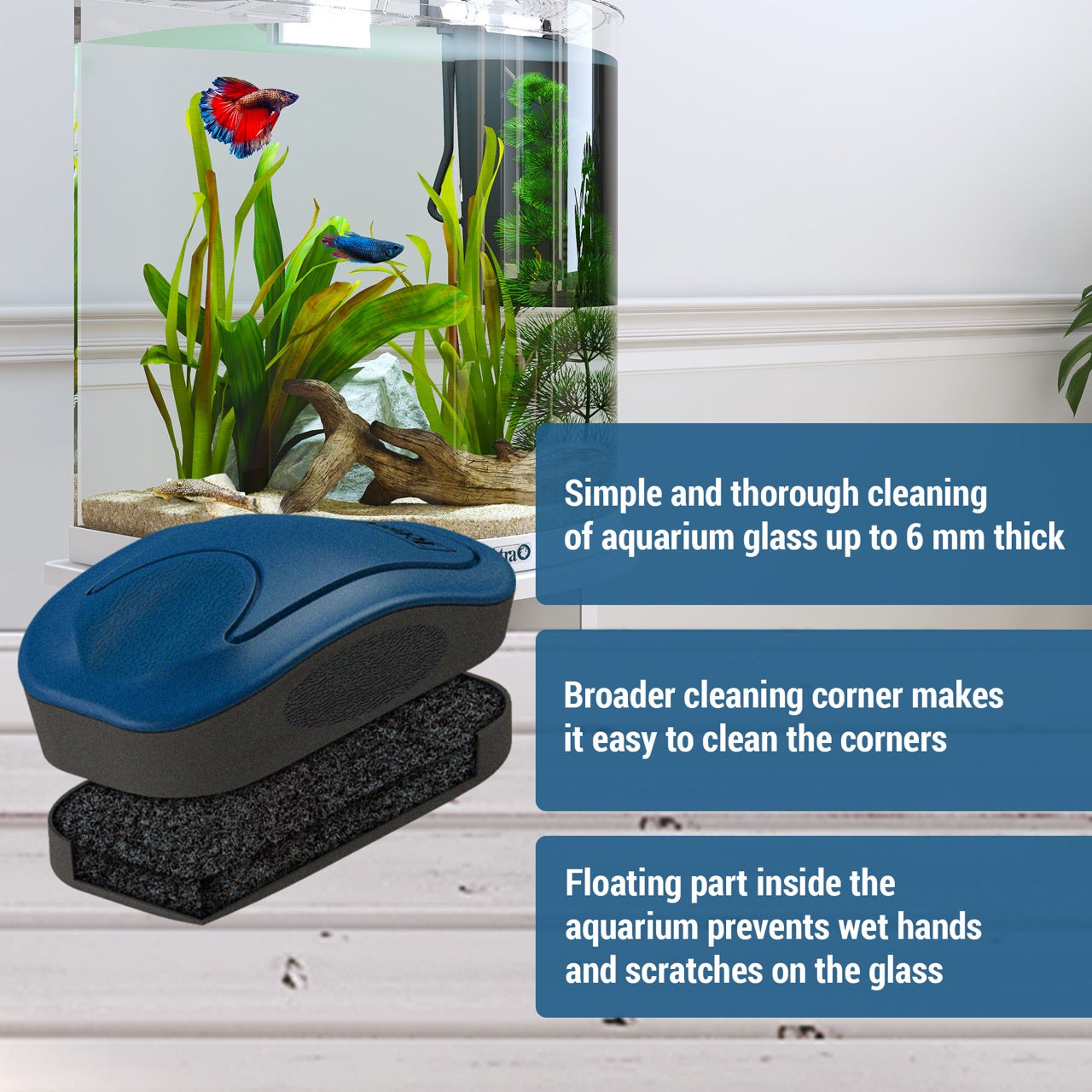 Tetra Magnet Cleaner Flat