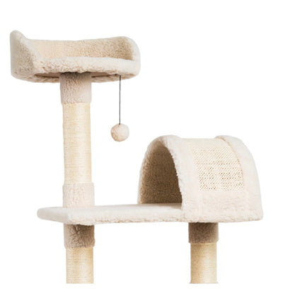 4 Level Cat Scratcher With Toys 