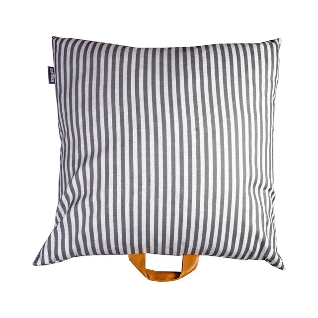 Pet Cushion Lounger Grey Stripe (Cats)