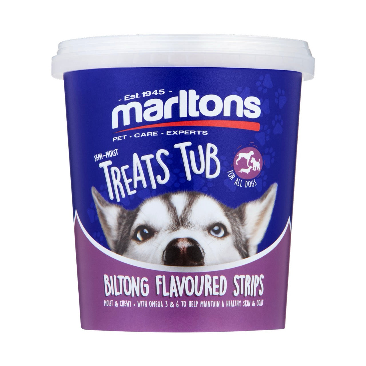 Marltons Treats Tub Biltong Strips