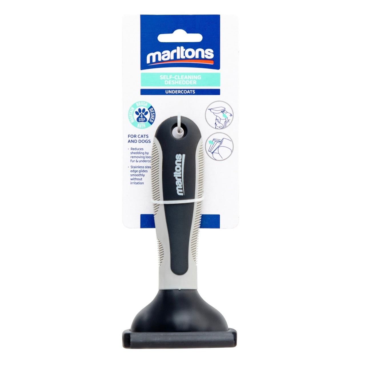 Marltons Self-Cleaning Deshedding Brush