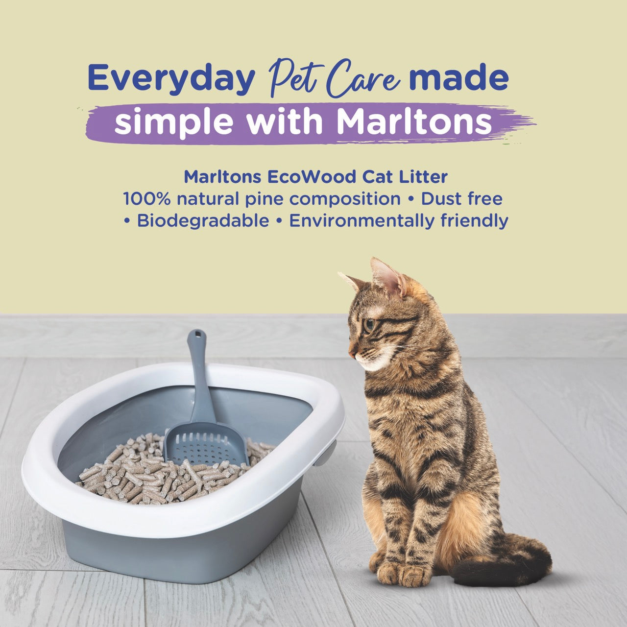 Marltons Wood Pellets Cat Litter