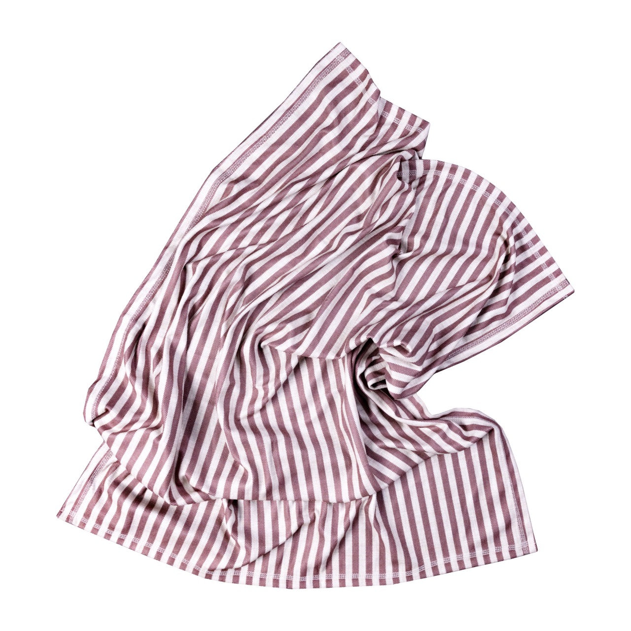 Striped Pet Fleece Blanket Aubergine