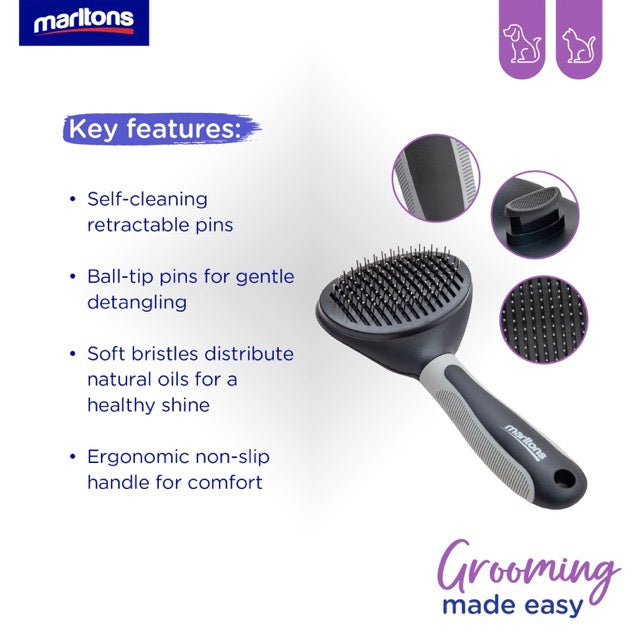 Marltons Self-Cleaning Pin Brush