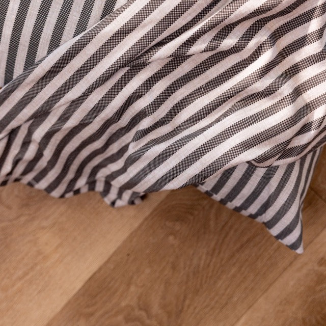 Striped Pet Fleece Blanket Grey