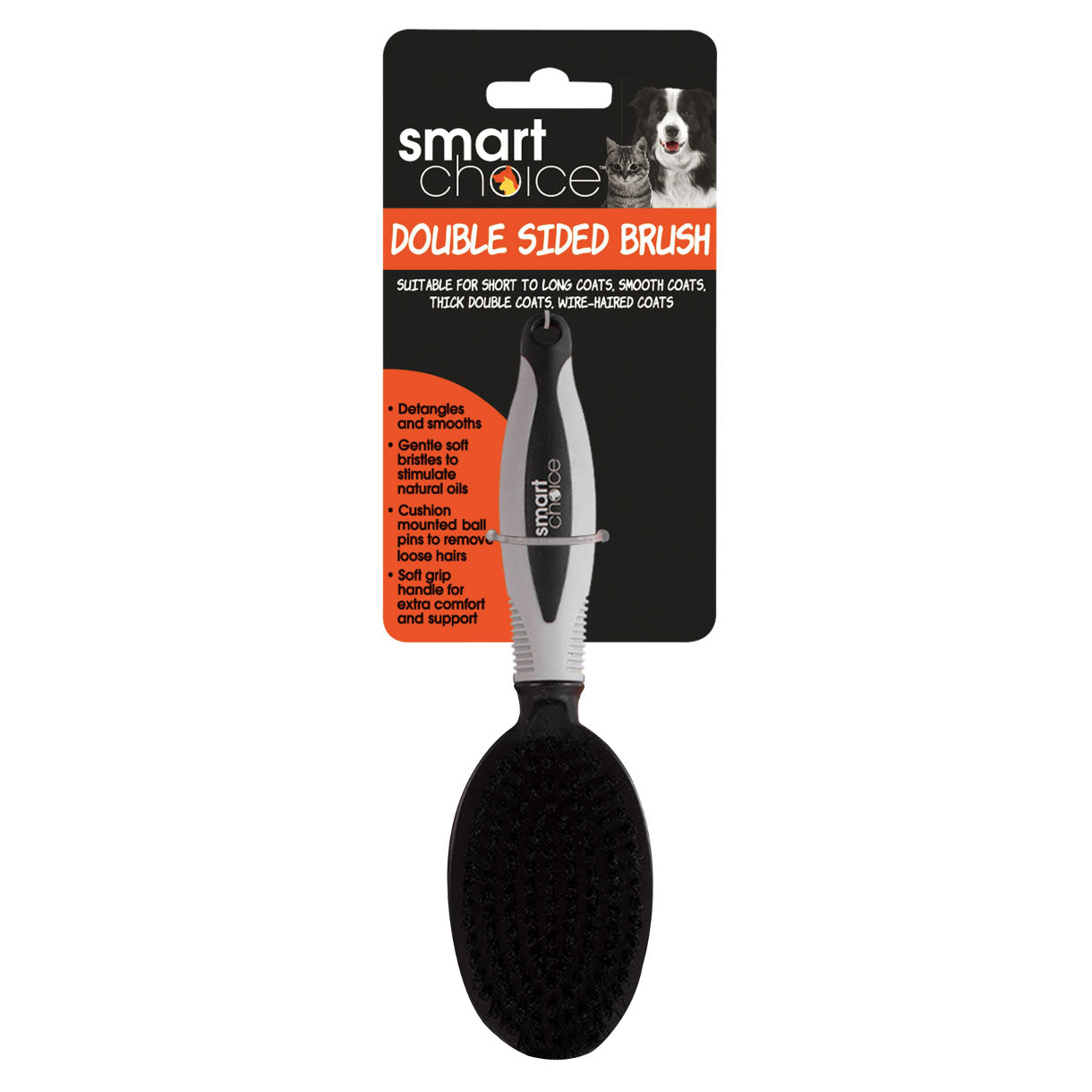 Double Sided Pin & Bristle Brush