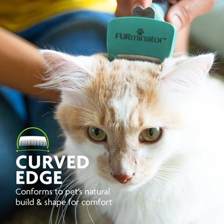 FURminator® Deshedding Tool For Cats / Long Hair