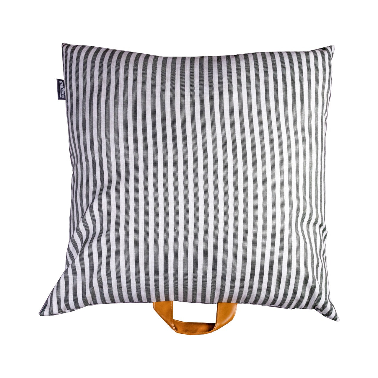Pet Cushion Lounger Striped Grey (Dogs)