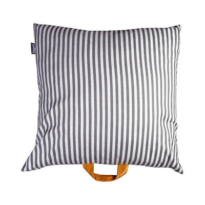 Pet Cushion Lounger Striped Grey (Dogs)