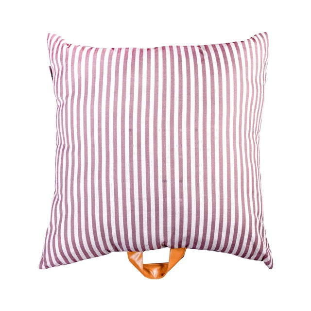 Pet Cushion Lounger Striped Aubergine (Dogs)
