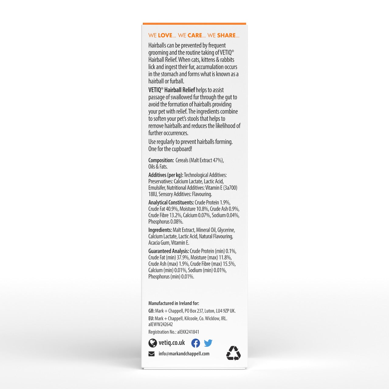 VETIQ® Hairball Relief Paste