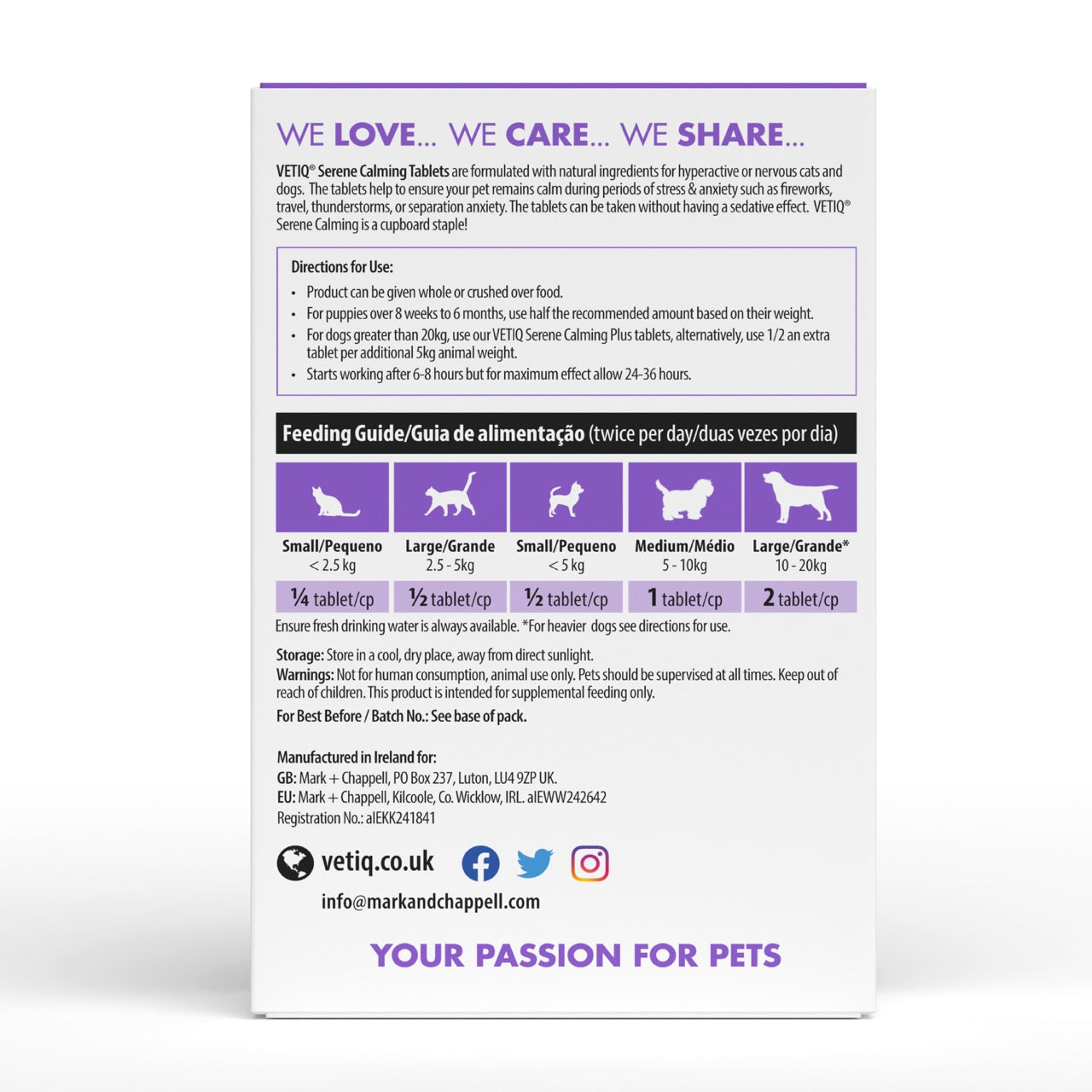 VETIQ® Serene Calming Tablets