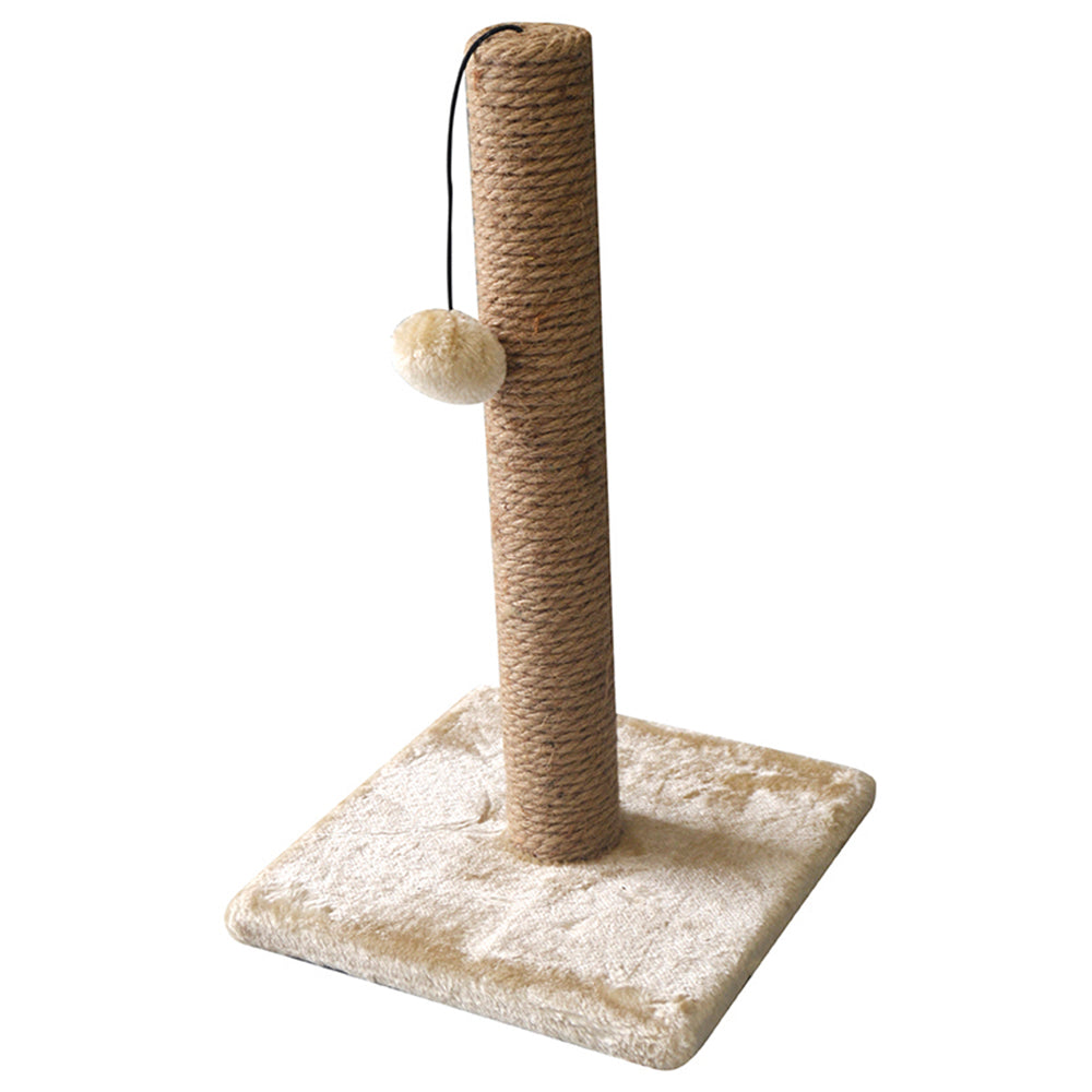 Scratcher Beige Jute Plush